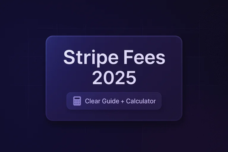 Stripe Fees Calculator (2025): Clear Guide + Calculator for Accurate Net↔Gross